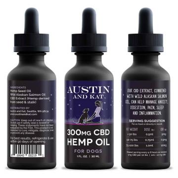 Austin and Kat 300 mg CBD Hemp & Wild Salmon Oil for Dogs